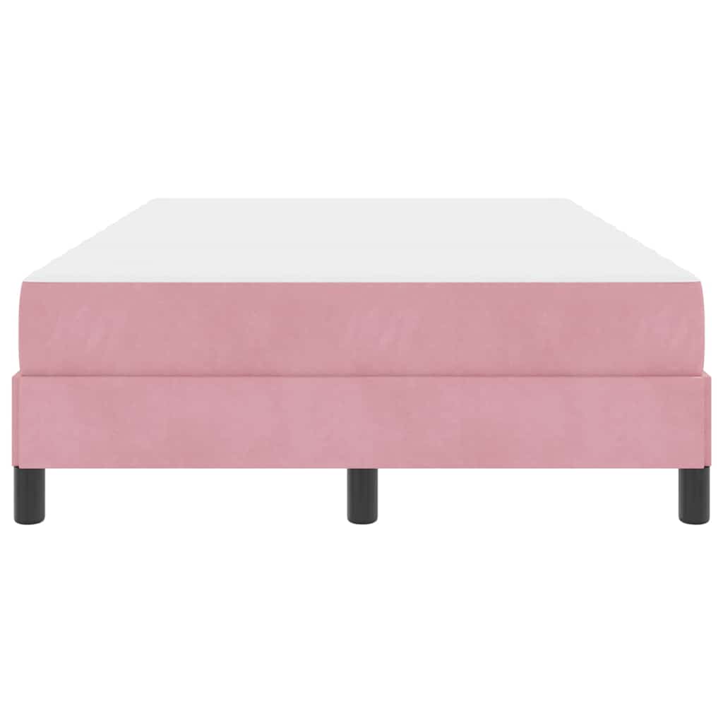 Boxspringbett mit Matratze Rosa 120 x 200 cm Stoff