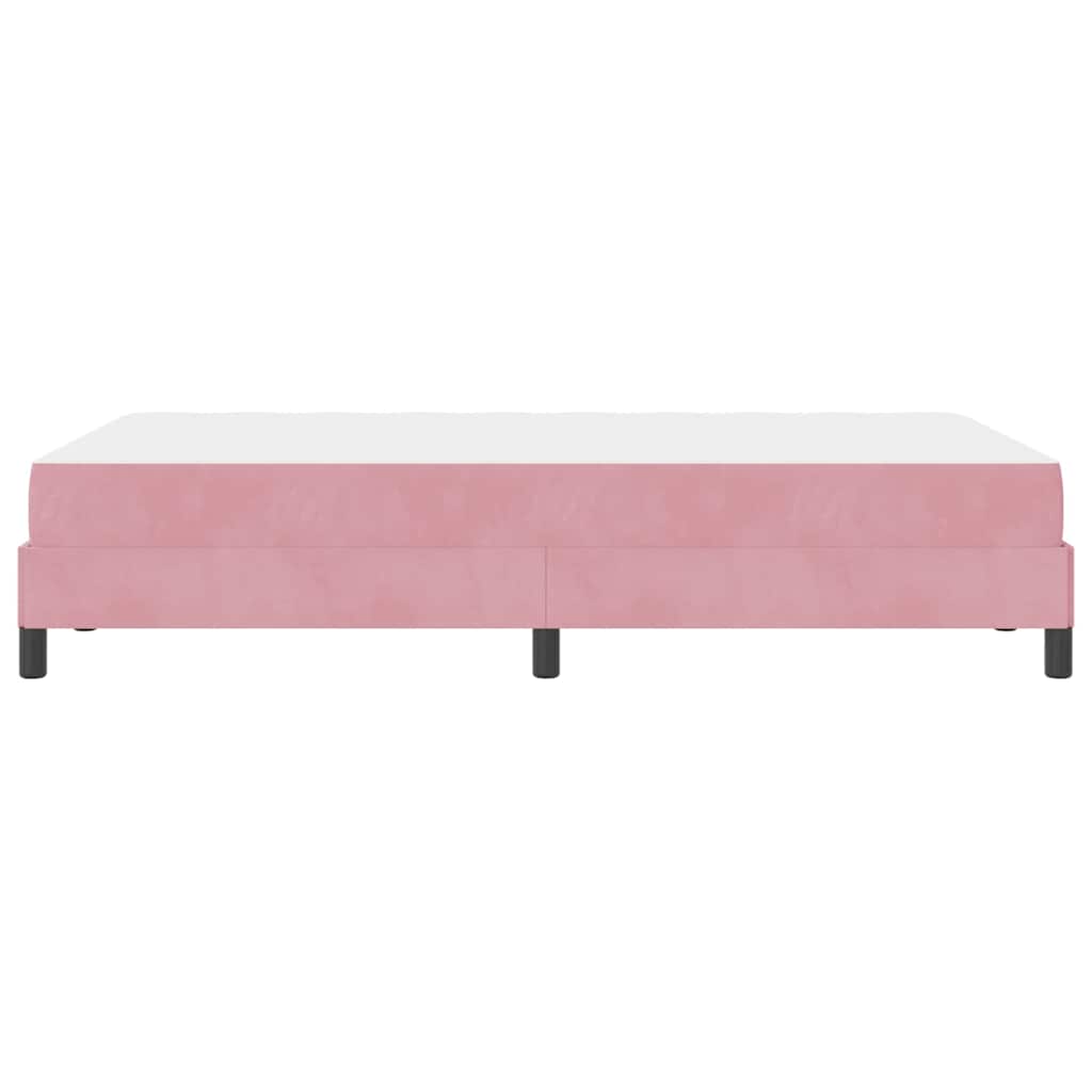 Boxspringbett mit Matratze Rosa 120 x 200 cm Stoff