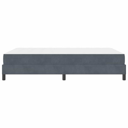 Boxspringbett mit Matratze Dunkelgrau 140 x 200 cm Stoff