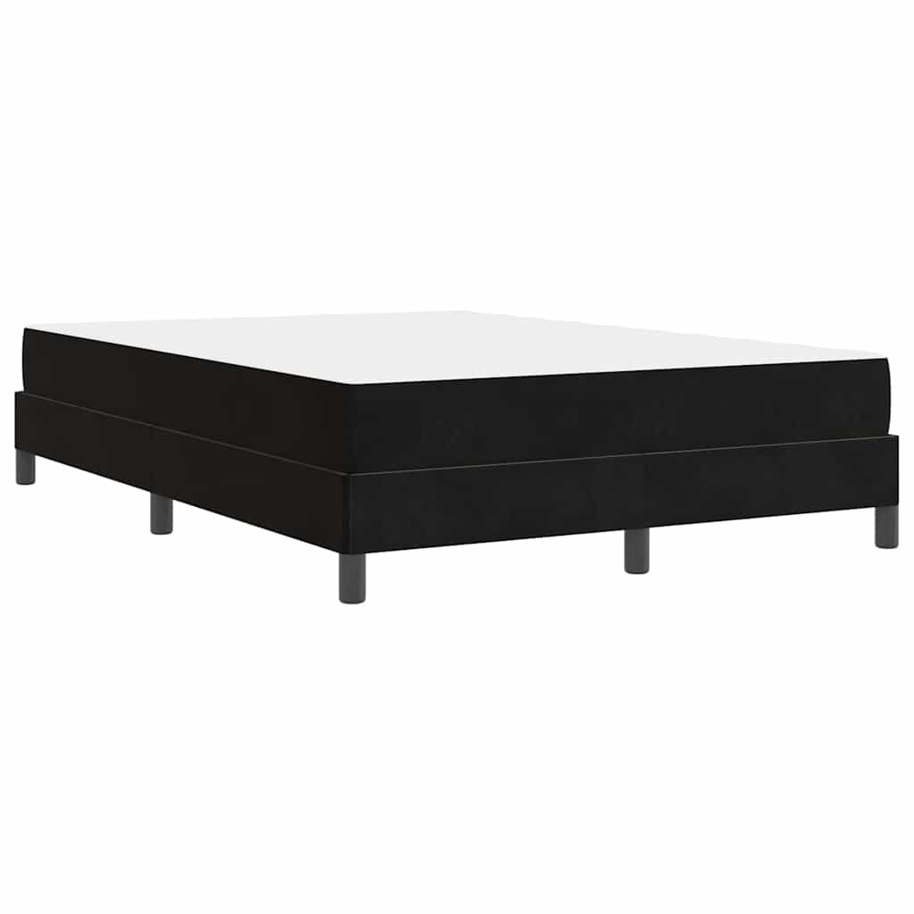 Boxspringbett mit Matratze Schwarz 140 x 200 cm Stoff