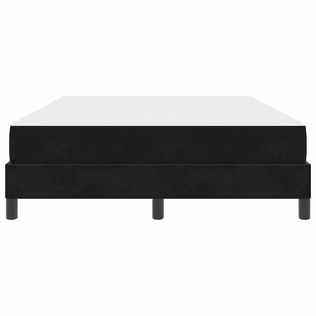 Boxspringbett mit Matratze Schwarz 140 x 200 cm Stoff
