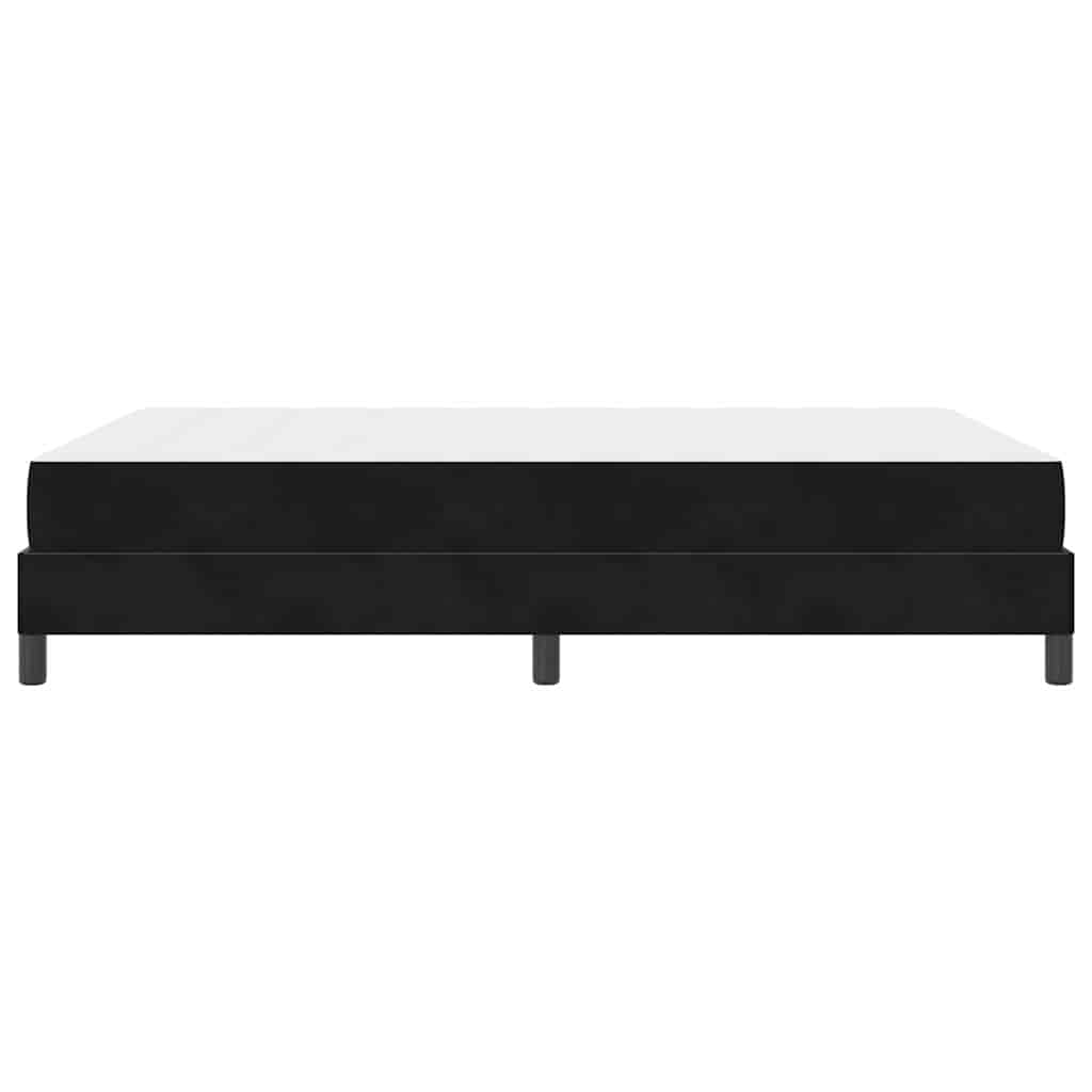 Boxspringbett mit Matratze Schwarz 140 x 200 cm Stoff