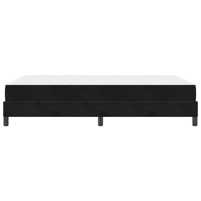 Boxspringbett mit Matratze Schwarz 140 x 200 cm Stoff
