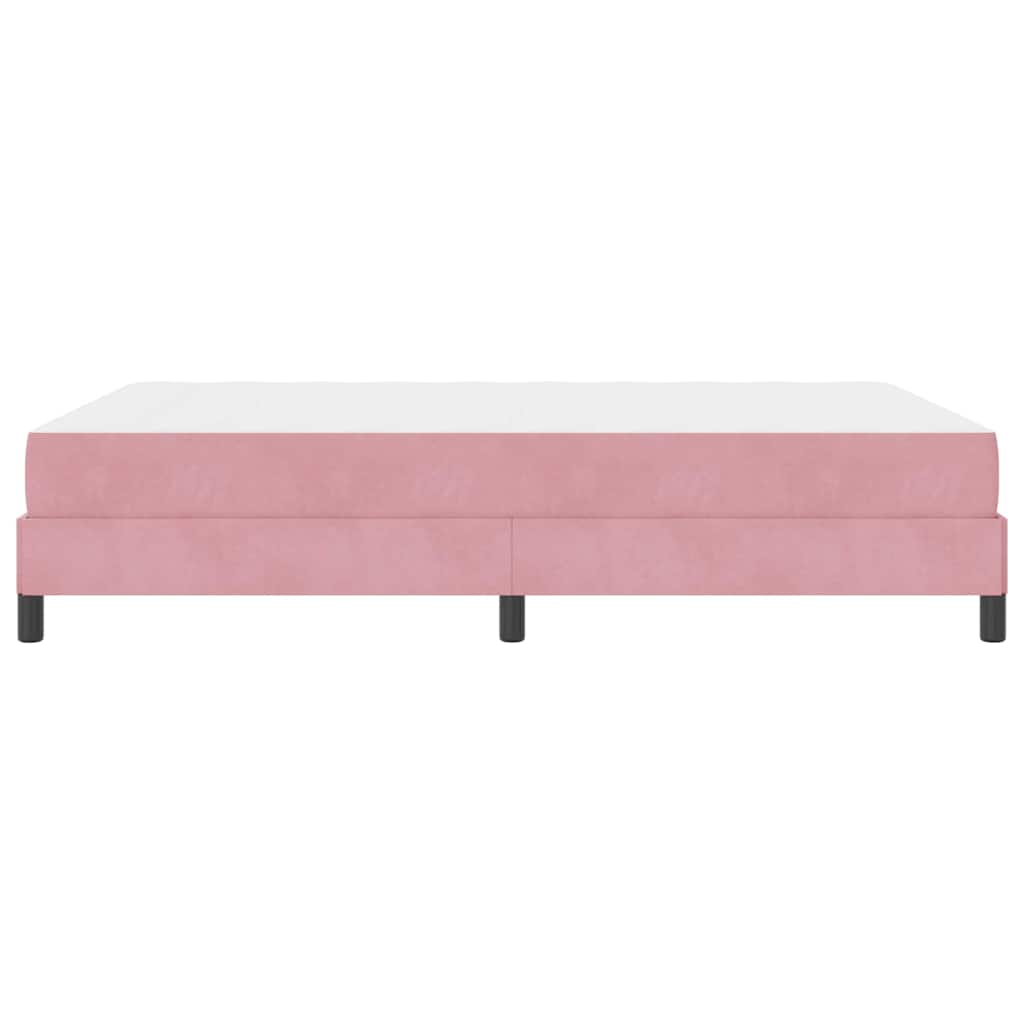 Boxspringbett mit Matratze Rosa 140 x 200 cm Stoff