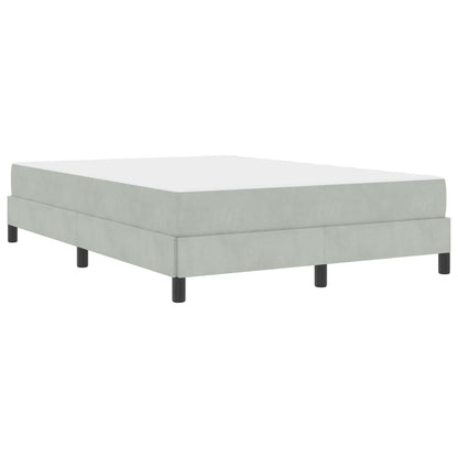 Boxspringbett mit Matratze Hellgrau 160 x 200 cm Stoff