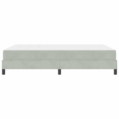 Boxspringbett mit Matratze Hellgrau 160 x 200 cm Stoff