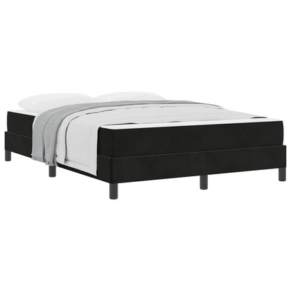 Boxspringbett mit Matratze Schwarz 160 x 200 cm Stoff