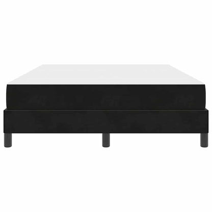 Boxspringbett mit Matratze Schwarz 160 x 200 cm Stoff