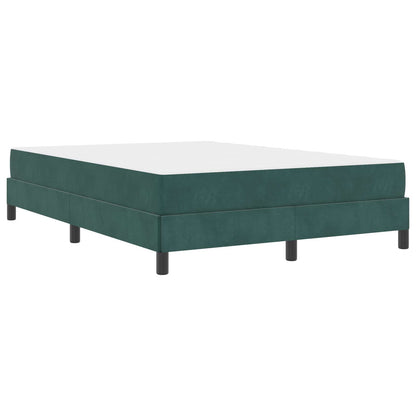Boxspringbett mit Matratze Dunkelgrün 160 x 200 cm Stoff