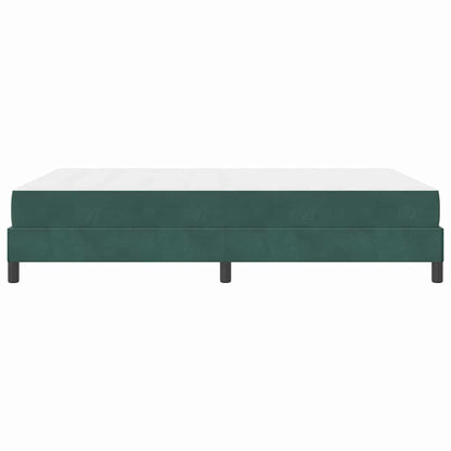 Boxspringbett mit Matratze Dunkelgrün 160 x 200 cm Stoff