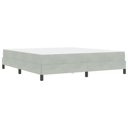Boxspringbett mit Matratze Hellgrau 180 x 200 cm Stoff
