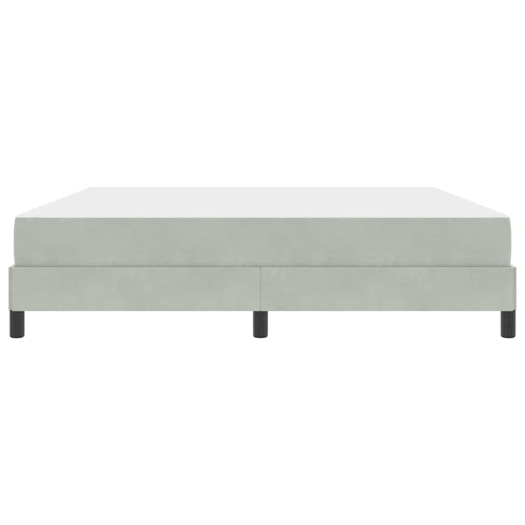 Boxspringbett mit Matratze Hellgrau 180 x 200 cm Stoff