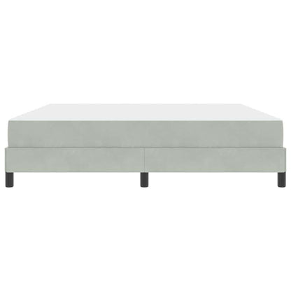Boxspringbett mit Matratze Hellgrau 180 x 200 cm Stoff