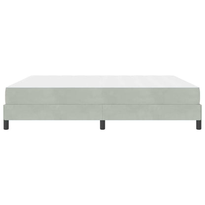 Boxspringbett mit Matratze Hellgrau 180 x 200 cm Stoff