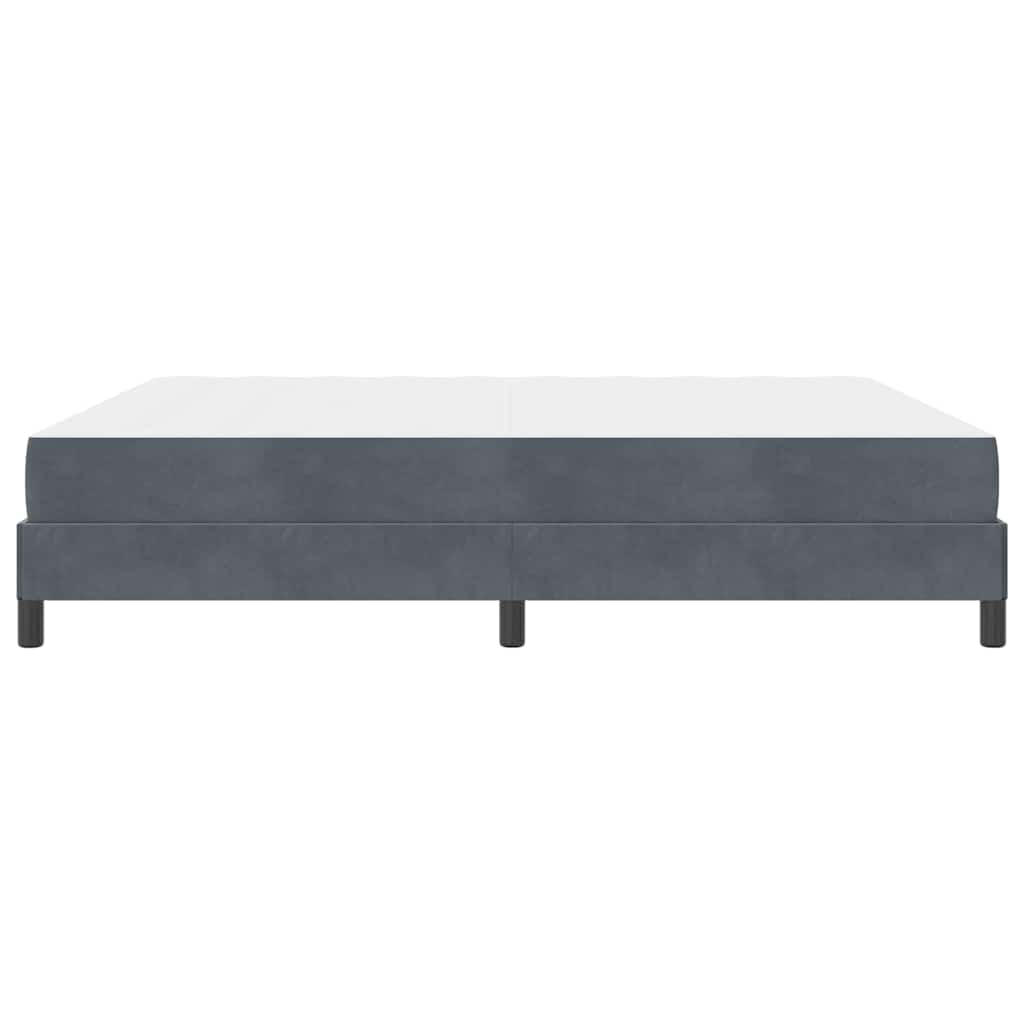 Boxspringbett mit Matratze Dunkelgrau 180 x 200 cm Stoff