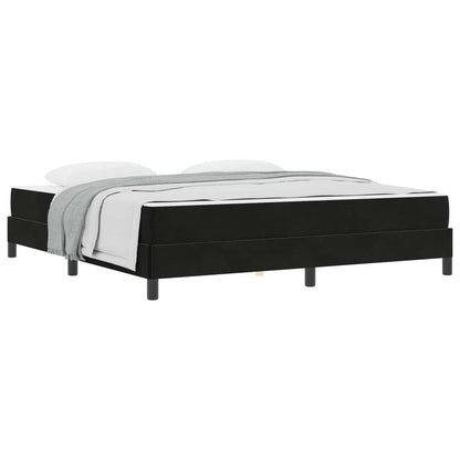 Boxspringbett mit Matratze Schwarz 180 x 200 cm Stoff