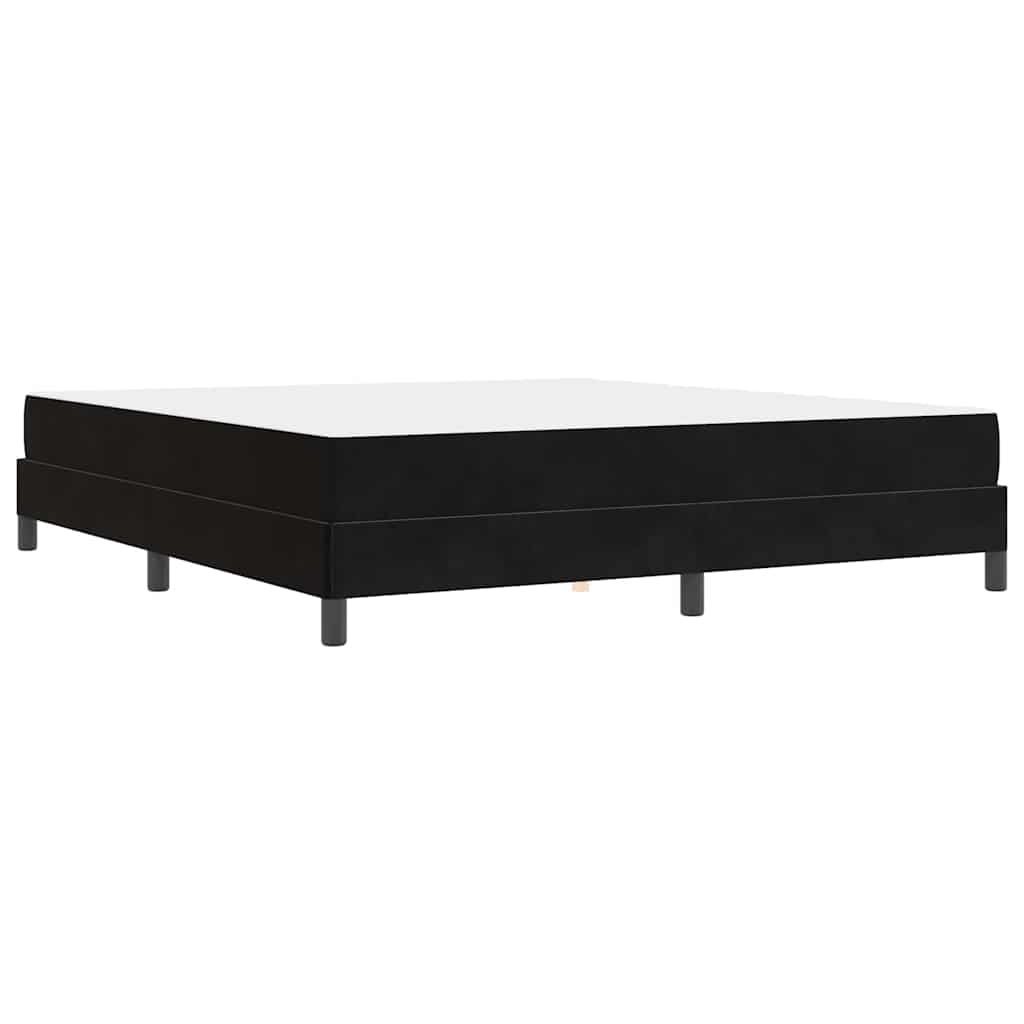 Boxspringbett mit Matratze Schwarz 180 x 200 cm Stoff