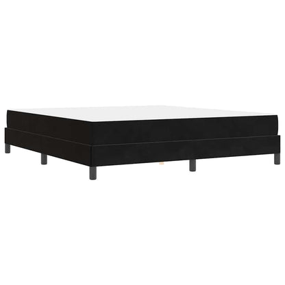 Boxspringbett mit Matratze Schwarz 180 x 200 cm Stoff