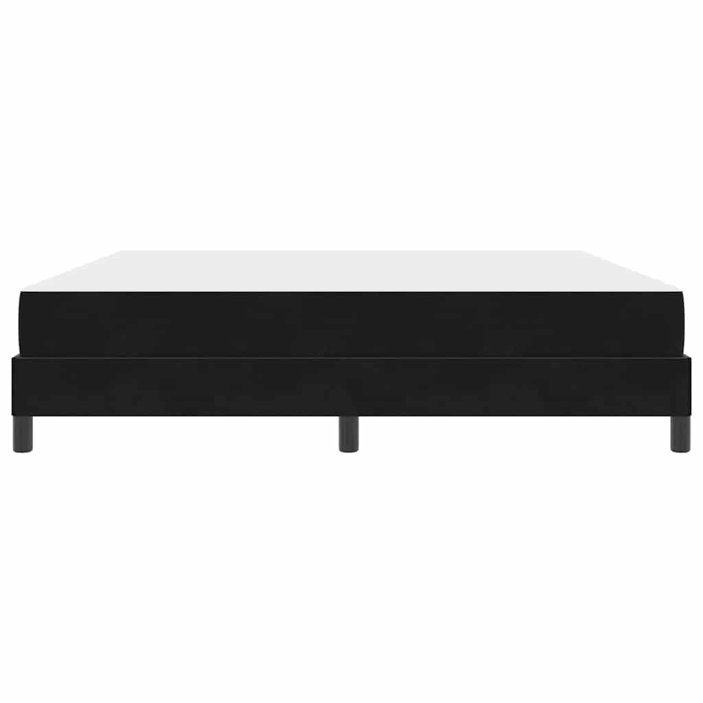 Boxspringbett mit Matratze Schwarz 180 x 200 cm Stoff