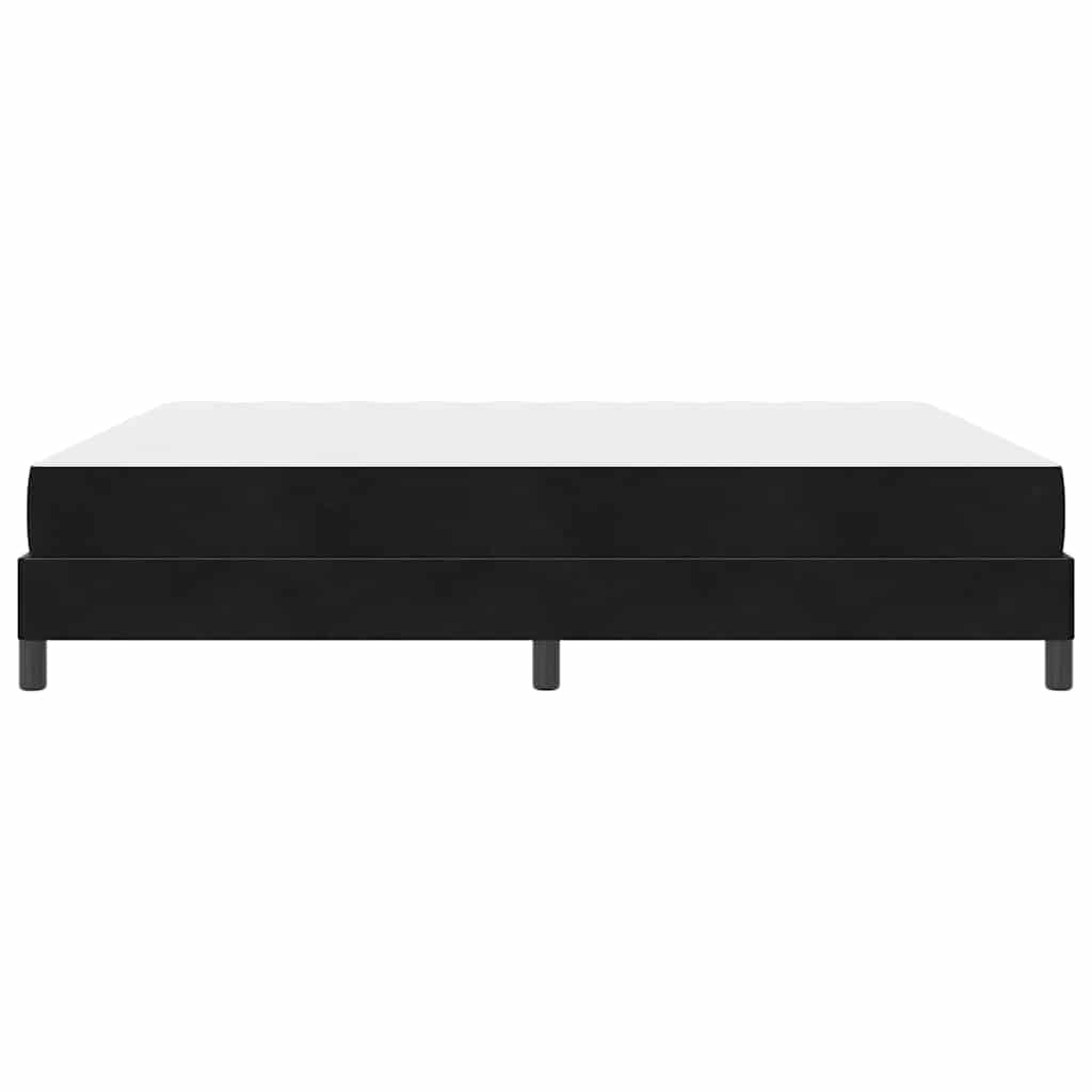 Boxspringbett mit Matratze Schwarz 180 x 200 cm Stoff