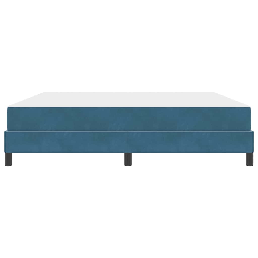 Boxspringbett mit Matratze Dunkelblau 180 x 200 cm Stoff