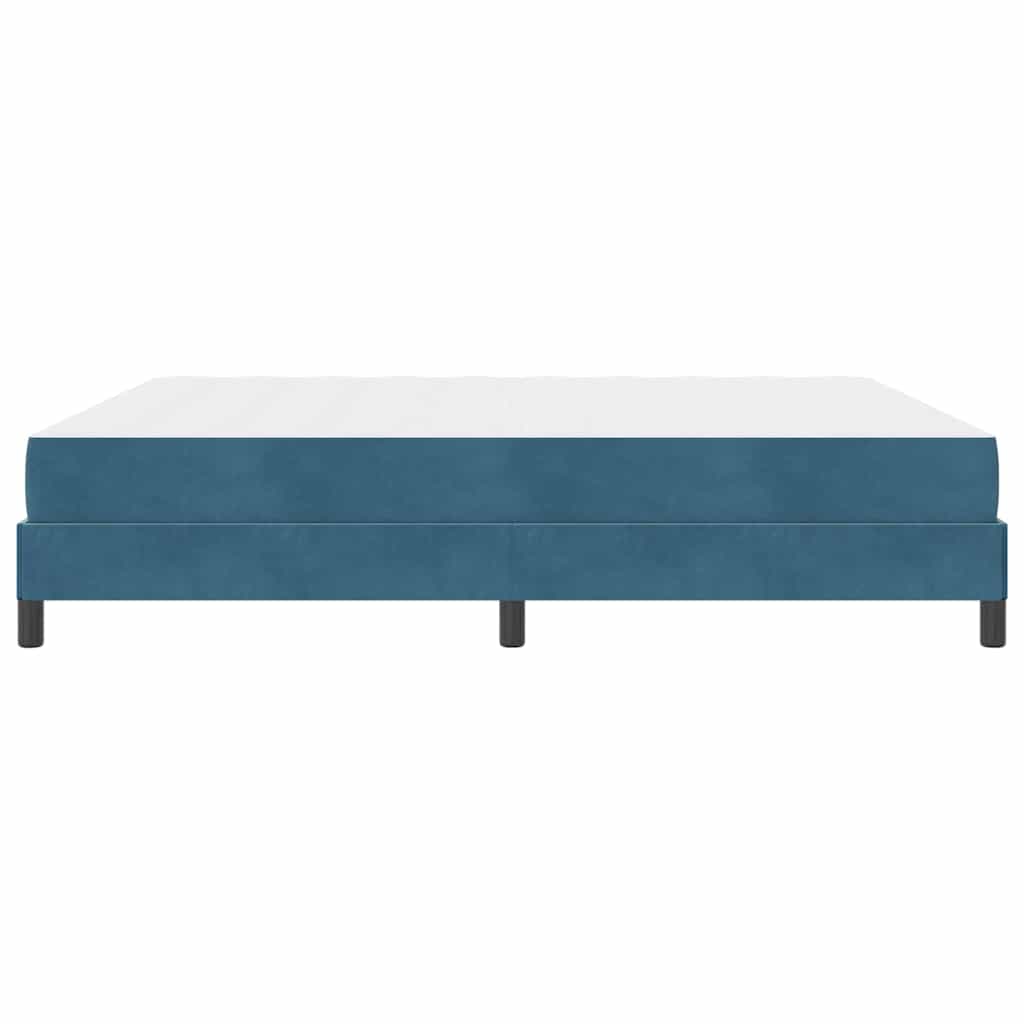 Boxspringbett mit Matratze Dunkelblau 180 x 200 cm Stoff