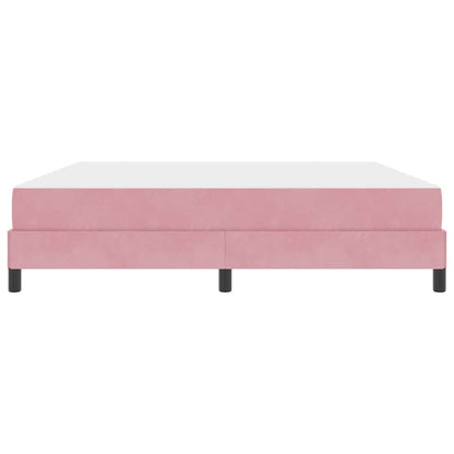 Boxspringbett mit Matratze Rosa 180 x 200 cm Stoff