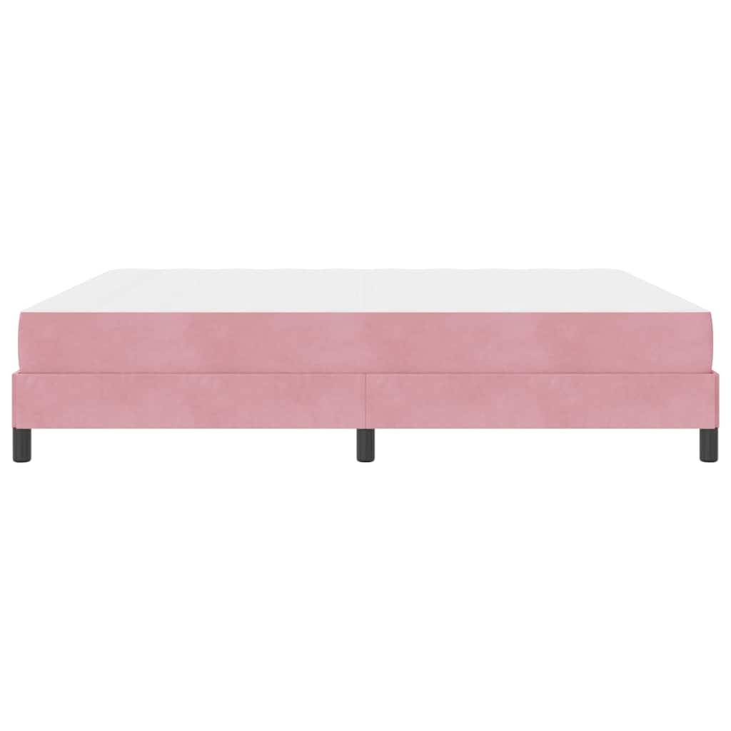 Boxspringbett mit Matratze Rosa 180 x 200 cm Stoff