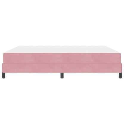 Boxspringbett mit Matratze Rosa 180 x 200 cm Stoff