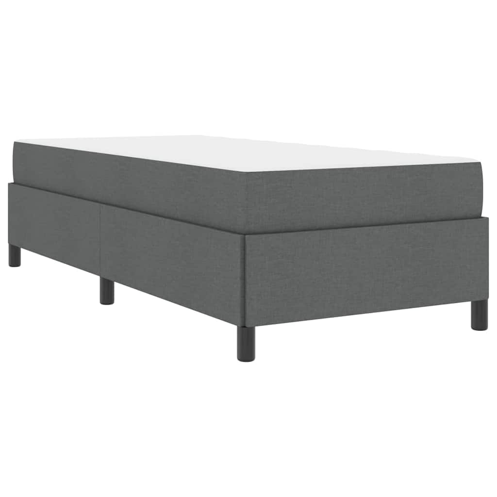 Boxspringbett Dunkelgrau, Schwarz 80 x 200 cm