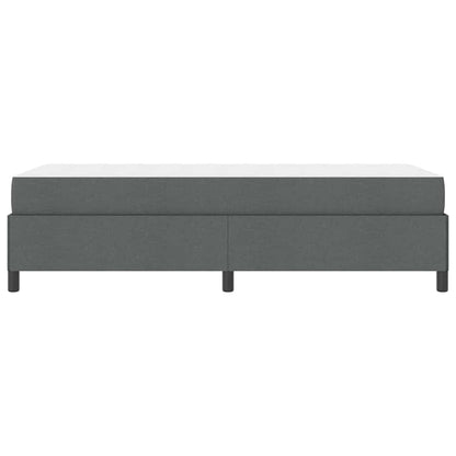 Boxspringbett Dunkelgrau 80 x 200 cm Stoff