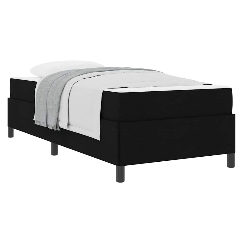 Boxspringbett Schwarz und Schwarz 80 x 200 cm