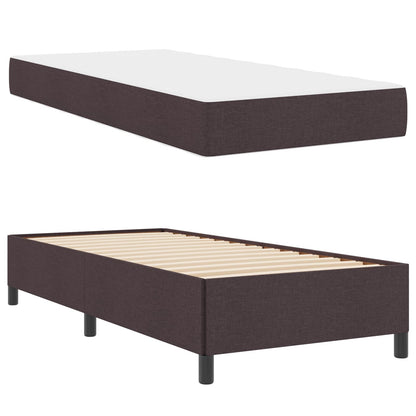 Boxspringbett Dunkelbraun 80 x 200 cm Stoff