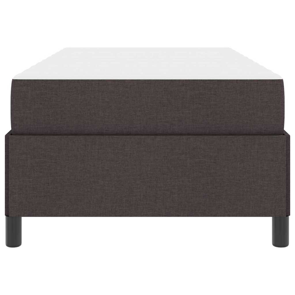 Boxspringbett Dunkelbraun 80 x 200 cm Stoff