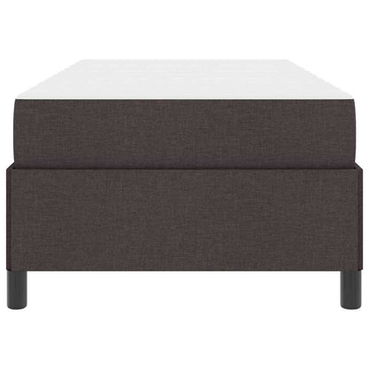 Boxspringbett Dunkelbraun 80 x 200 cm Stoff
