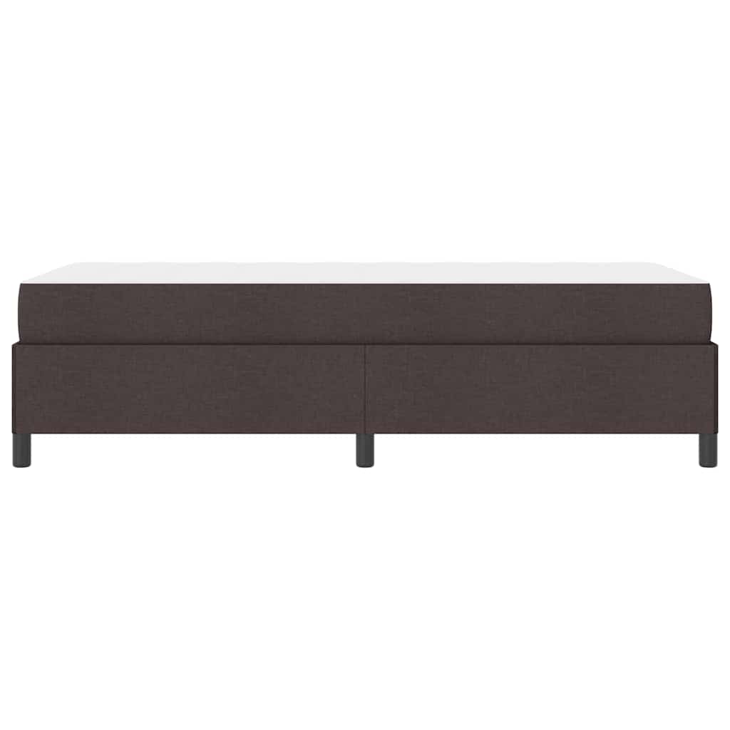 Boxspringbett Dunkelbraun 80 x 200 cm Stoff