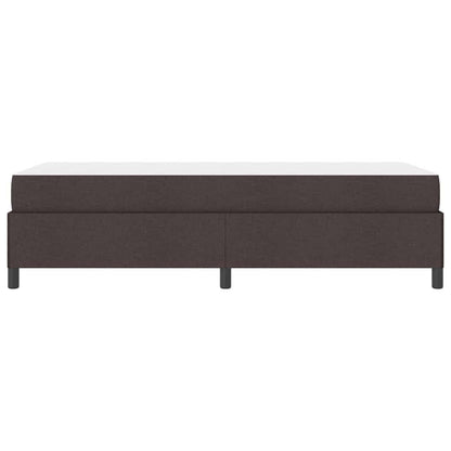 Boxspringbett Dunkelbraun 80 x 200 cm Stoff