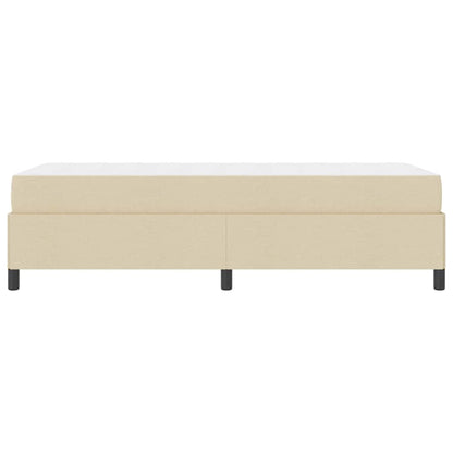 Boxspringbett Creme 80 x 200 cm Stoff