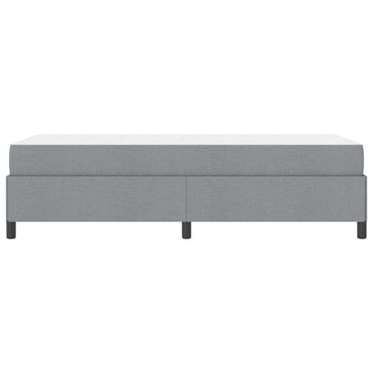 Boxspringbett mit Matratze Hellgrau 90 x 190 cm Stoff