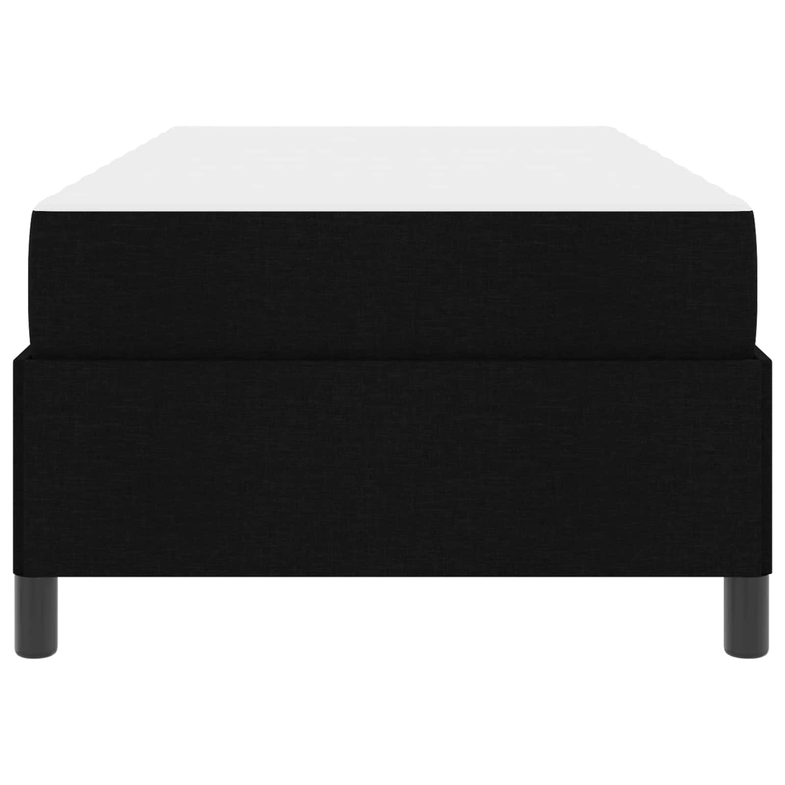 Boxspringbett mit Matratze Schwarz 90 x 190 cm Stoff