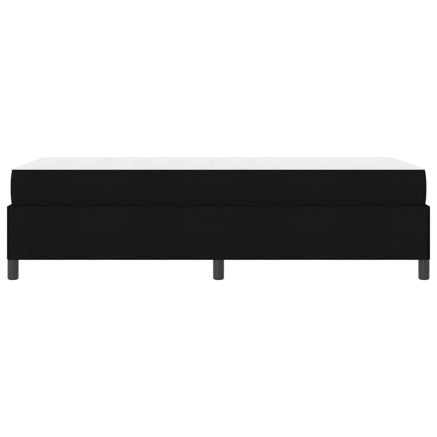 Boxspringbett mit Matratze Schwarz 90 x 190 cm Stoff