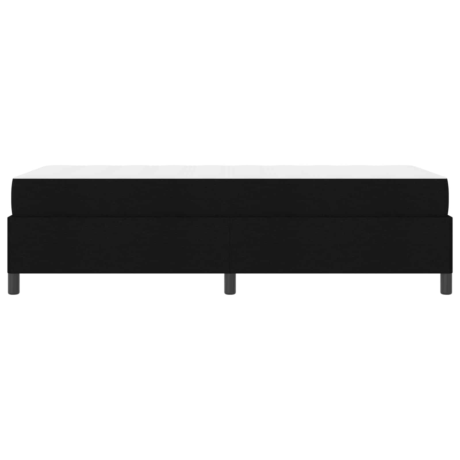 Boxspringbett mit Matratze Schwarz 90 x 190 cm Stoff