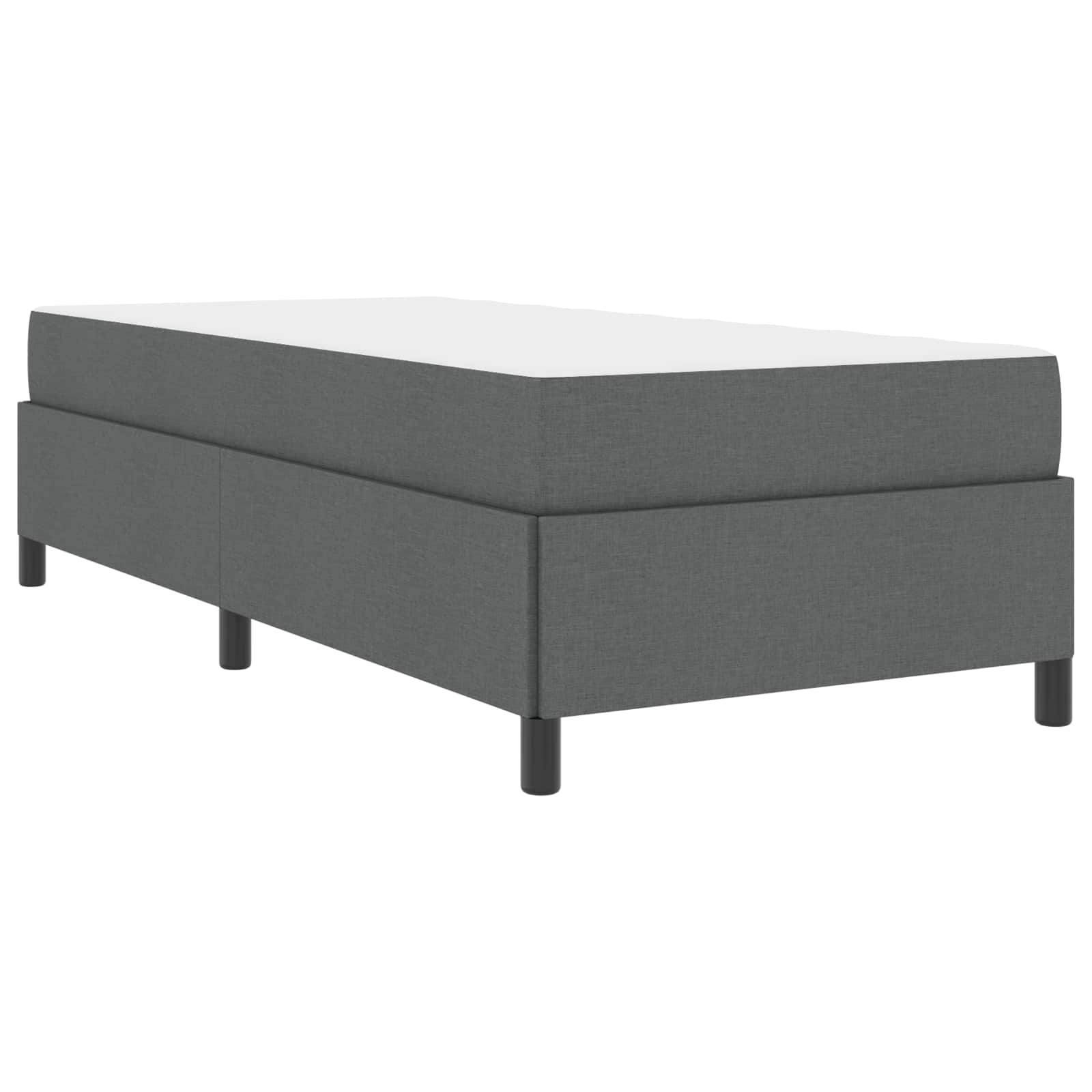 Boxspringbett Dunkelgrau 90 x 200 cm Stoff