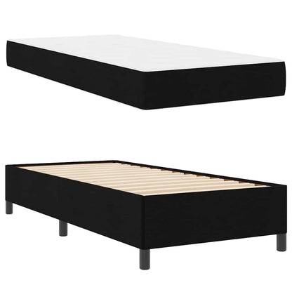 Boxspringbett Schwarz 90 x 200 cm Stoff