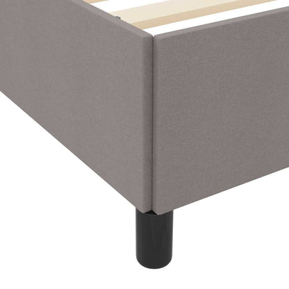 Boxspringbett Taupe 90 x 200 cm Stoff