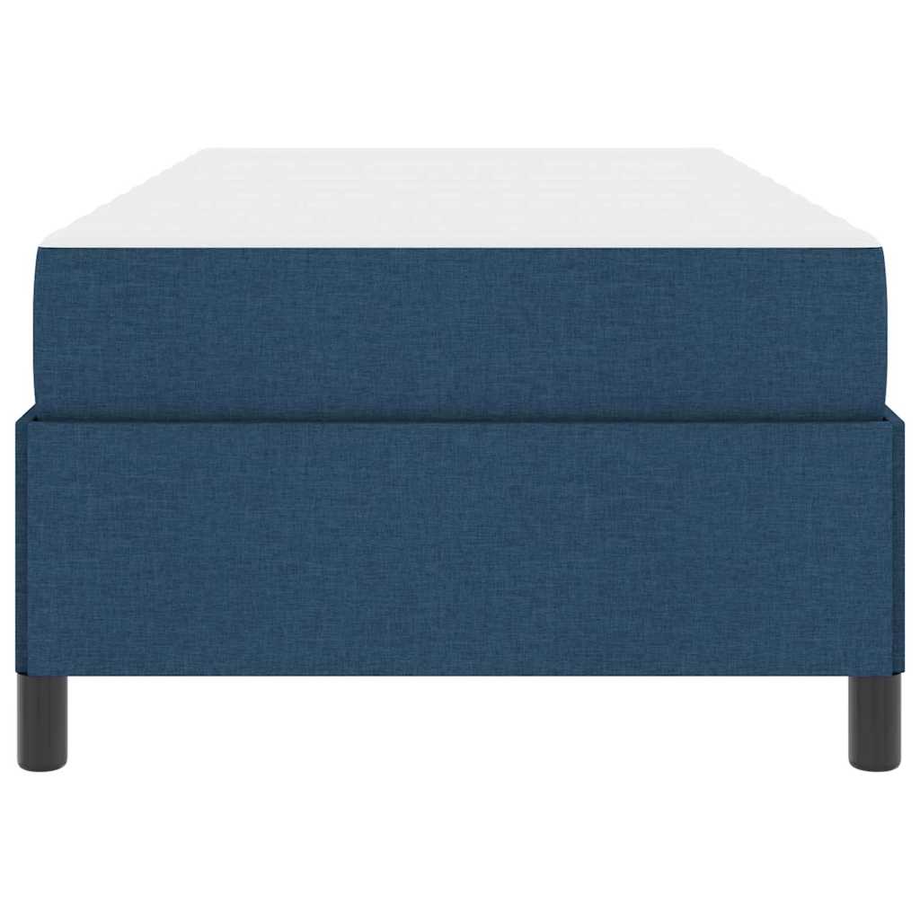 Boxspringbett Blau 90 x 200 cm Stoff