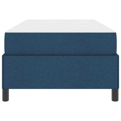Boxspringbett Blau 90 x 200 cm Stoff