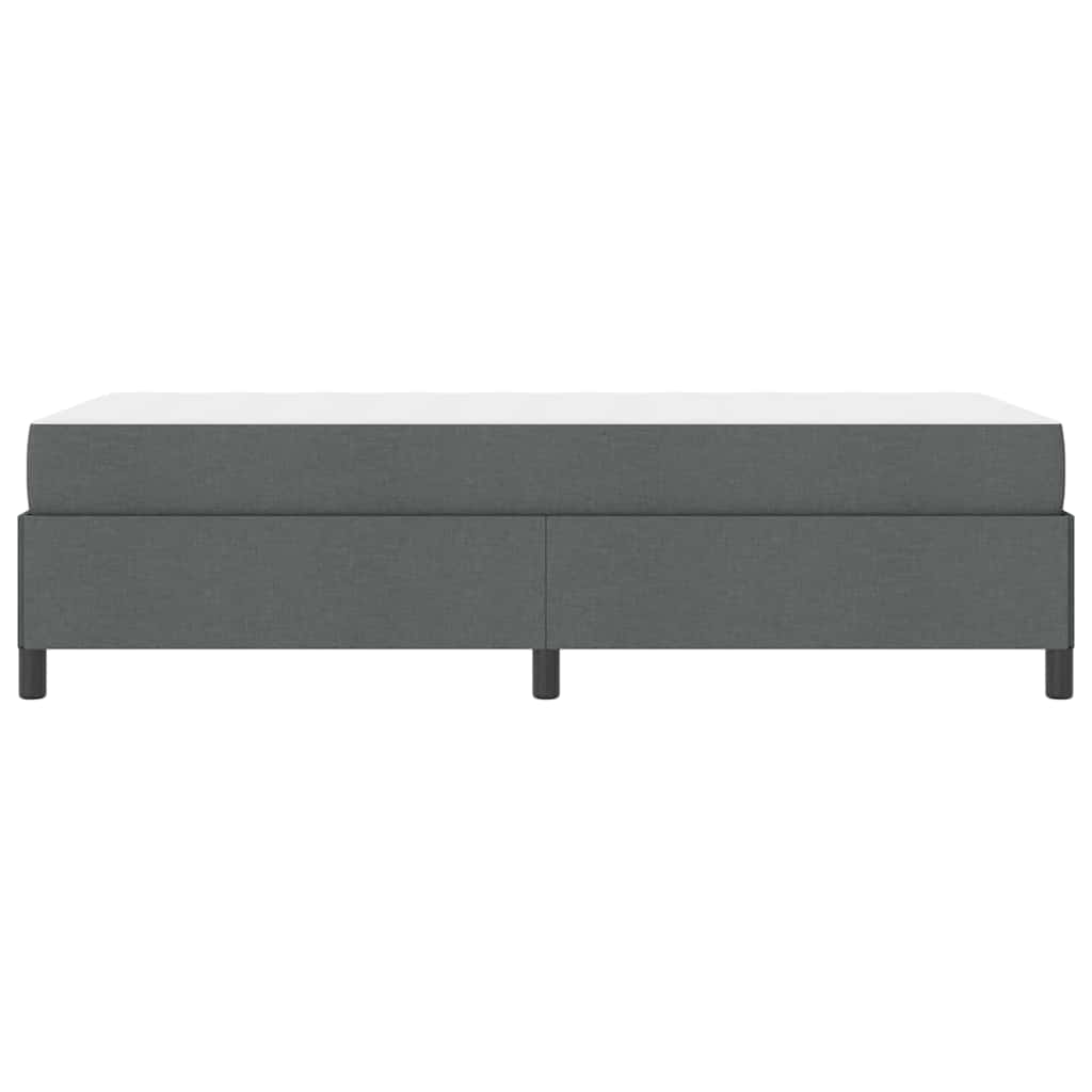 Boxspringbett Dunkelgrau 100 x 200 cm Stoff