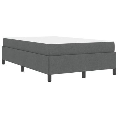 Boxspringbett Dunkelgrau 120 x 190 cm Stoff