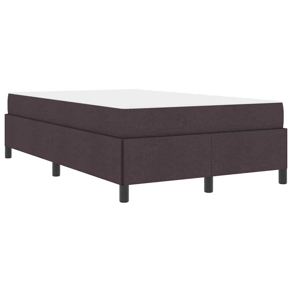Boxspringbett Braun 120 x 190 cm Stoff, Ingenieurholz